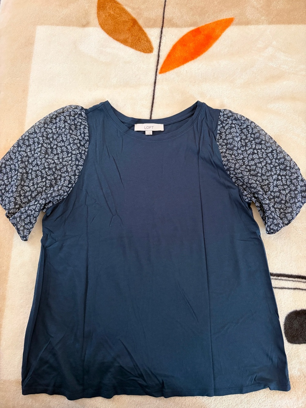Floral sleeve t shirt